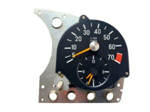 Tachometer with clock